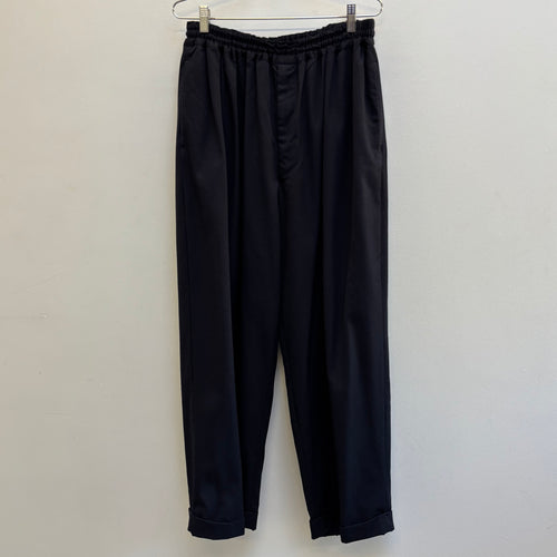 Comme Des Garçons Homme Plus Dark Navy Elastic Waist Trousers