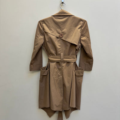 Marithé Francois Girbaud Half Sleeve Belted Trench Coat