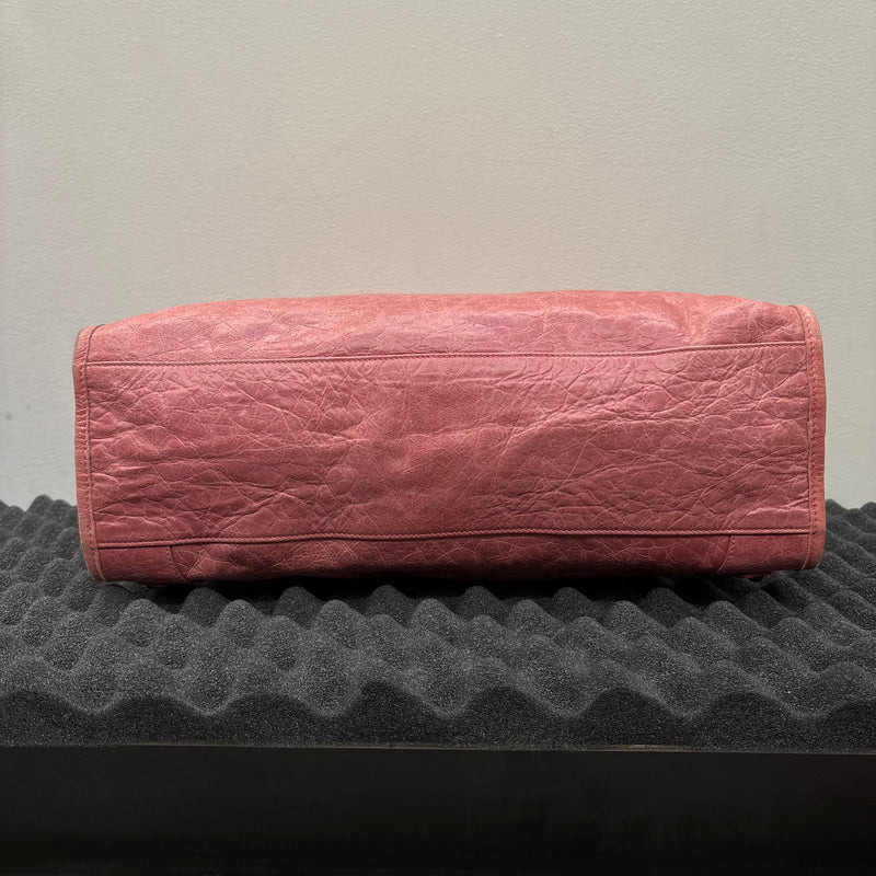 SS09 Balenciaga Pink City Leather Bag