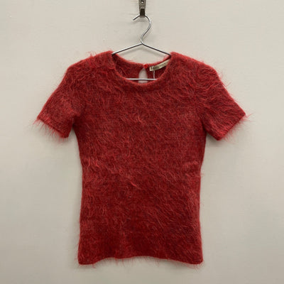 FW11 Balenciaga By Nicholas Ghesquiere Red Mohair Top