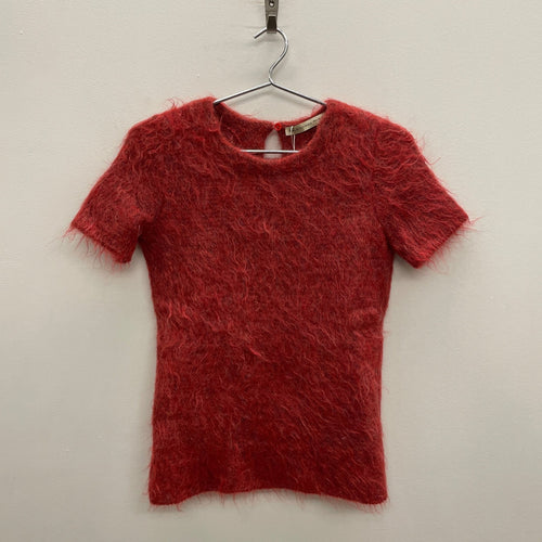 FW11 Balenciaga By Nicholas Ghesquiere Red Mohair Top