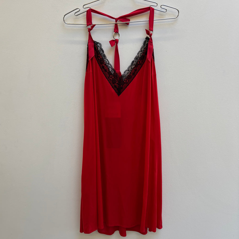 SS20 Junya Watanabe Lace Trim Buckle Strap Slip Dress
