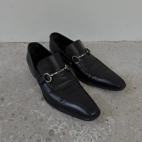 AW05 Dolce & Gabbana Leather Horsebit Loafers