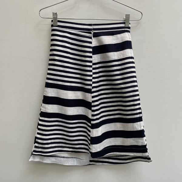 SS00 Junya Watanabe Blocked Striped Midi Skirt