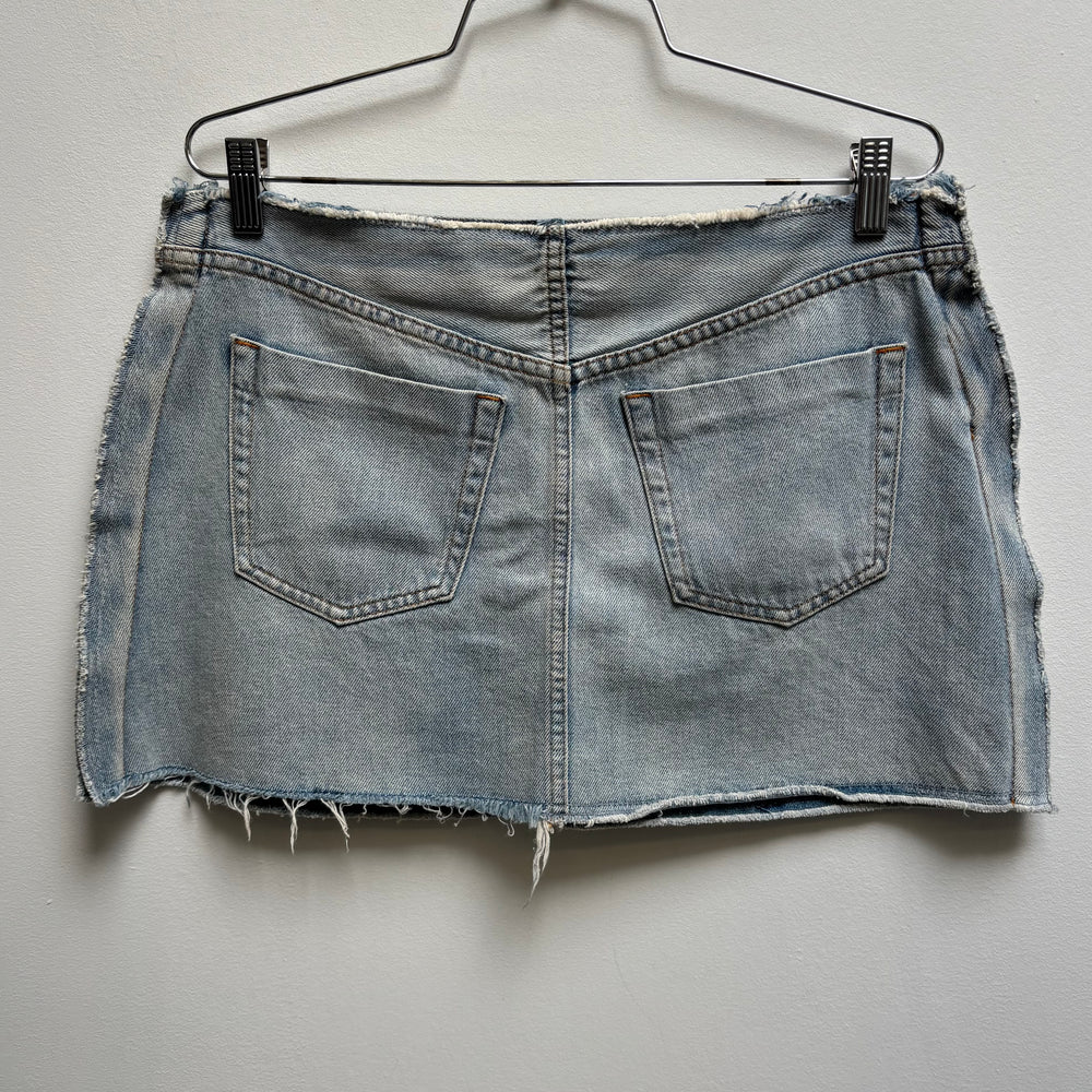 SS17 Maison Margiela MM6 Inside Out Denim Skirt