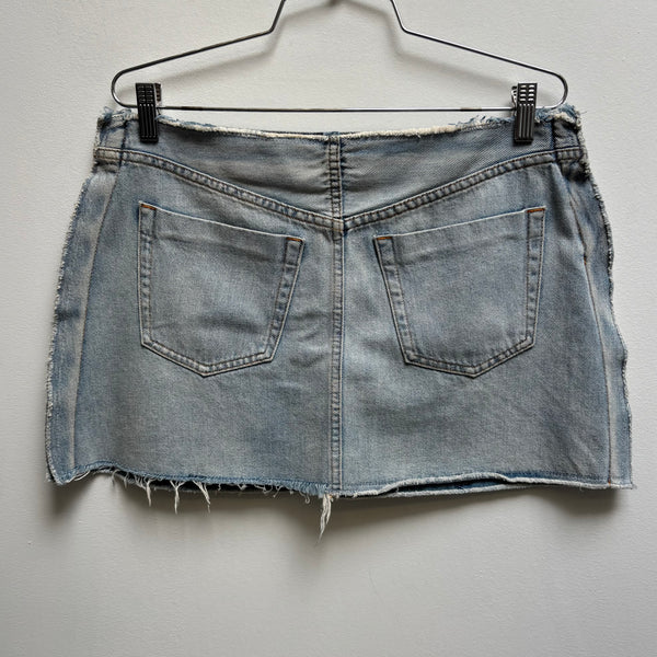 SS17 Maison Margiela MM6 Inside Out Denim Skirt