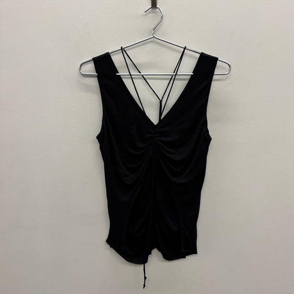 2010s Helmut Lang Scala Ruched Jersey Tank Top