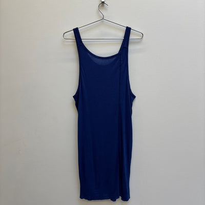 Boris Bidjan Saberi Nuclear Blue Micro Rib Tank Top