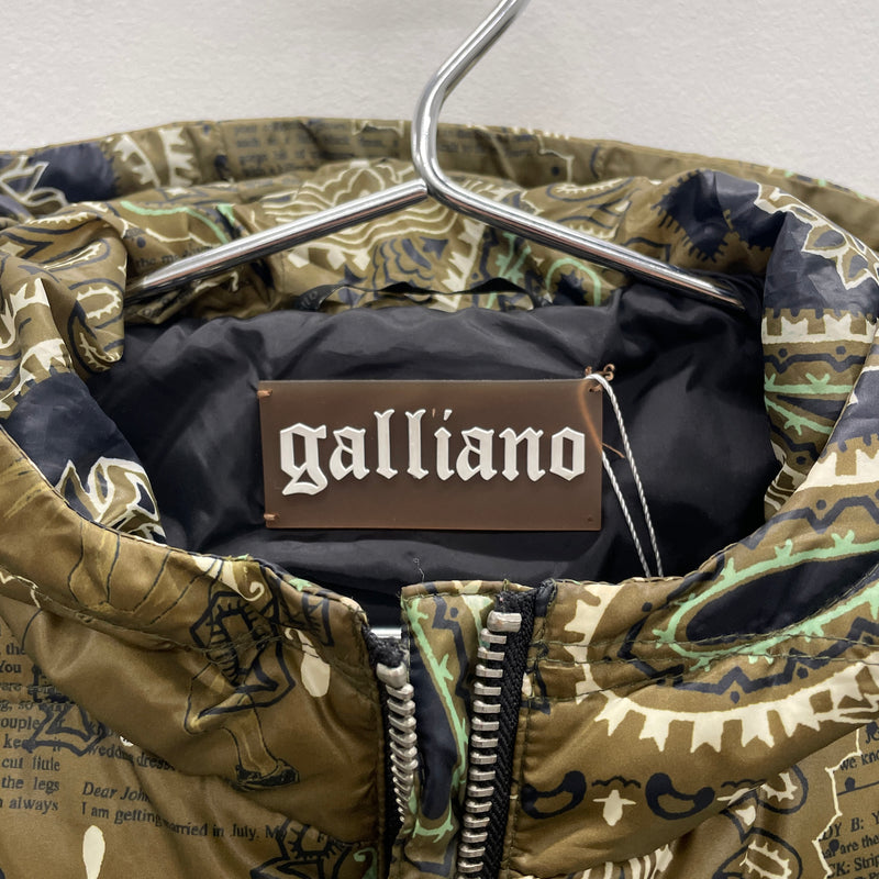 John Galliano Patterned Puffer Jacket