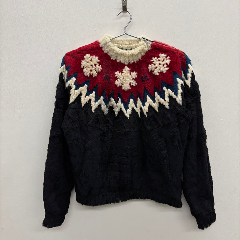 FW99 Jean Paul Gaultier Rabbit Fur Nordic Sweater