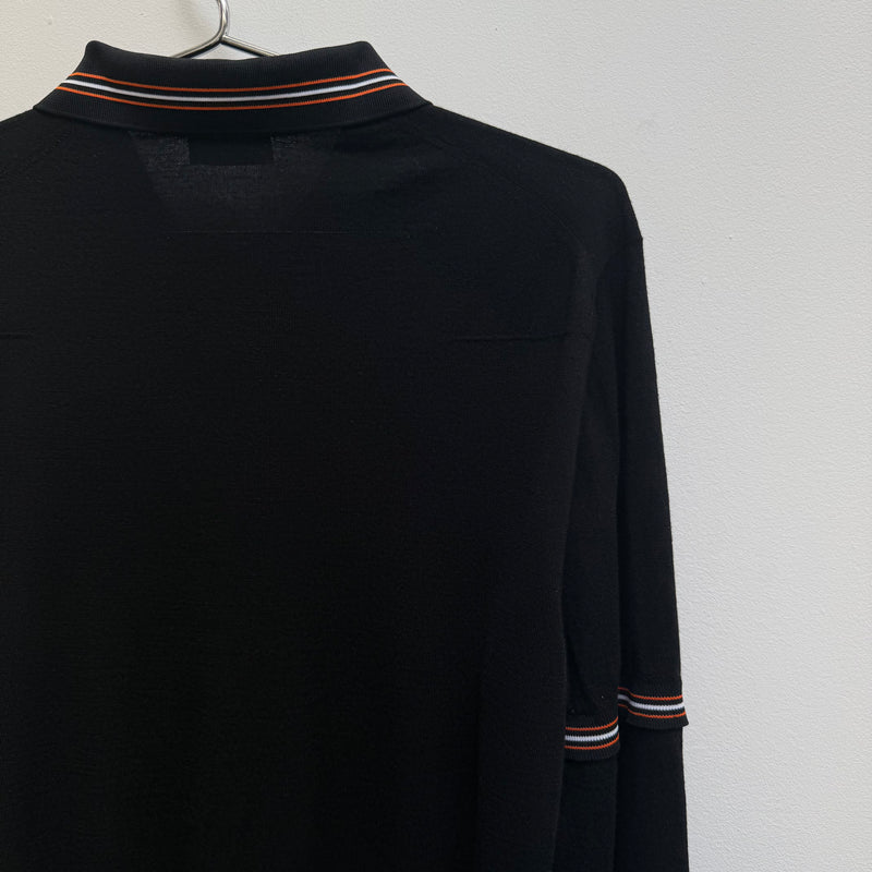 Christian Dior by Hedi Slimane Layered Polo Long Sleeve Tee