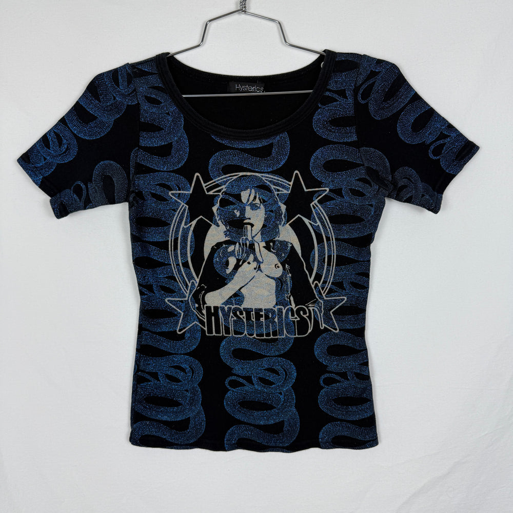 90s Hysteric Glamour Snake Print Tee