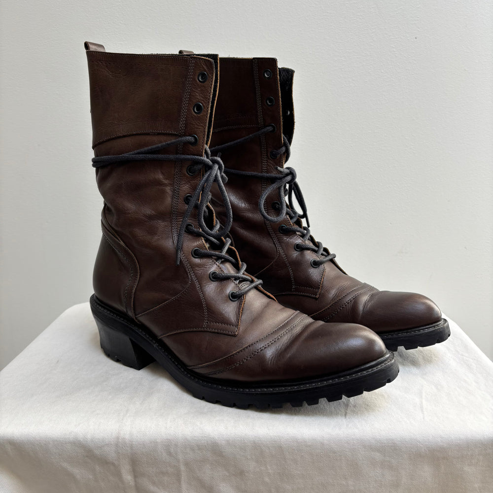 5351 Pour Les Hommes Leather Lace Up Boots