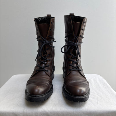 5351 Pour Les Hommes Leather Lace Up Boots