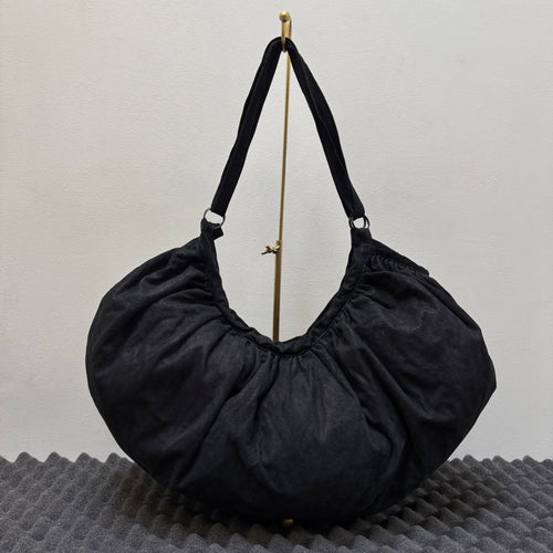 Ann Demeulemeester Black Suede Hobo Bag