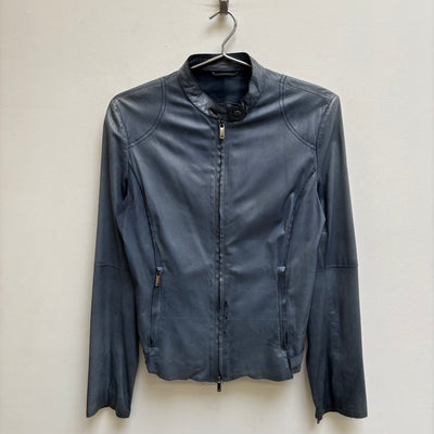 Emporio Armani Lambskin Leather Biker Jacket