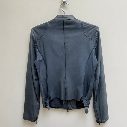 Emporio Armani Lambskin Leather Biker Jacket