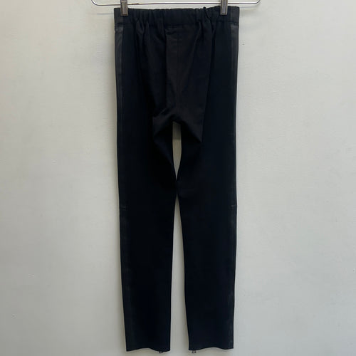 00S Joseph Leather Biker Tights