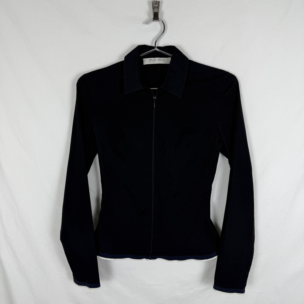 Miu Miu Zip Up Blouse