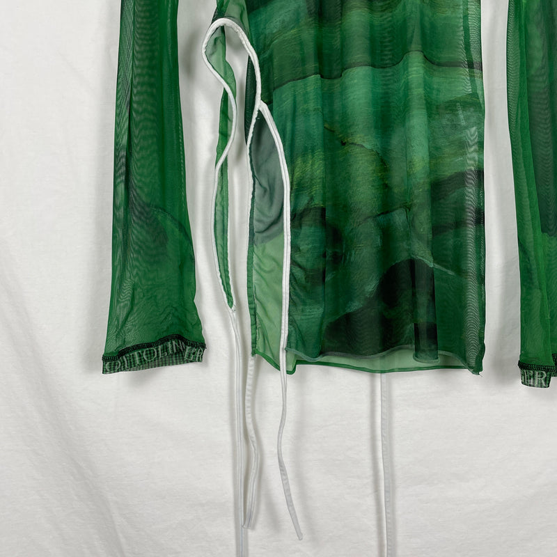 Ottolinger Mesh Tie Top Green