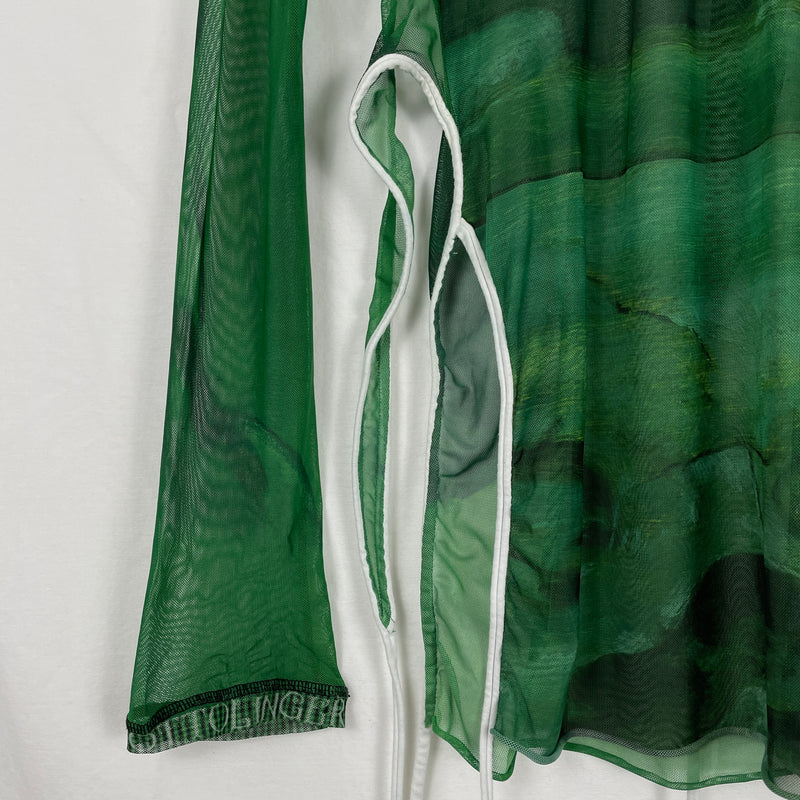 Ottolinger Mesh Tie Top Green