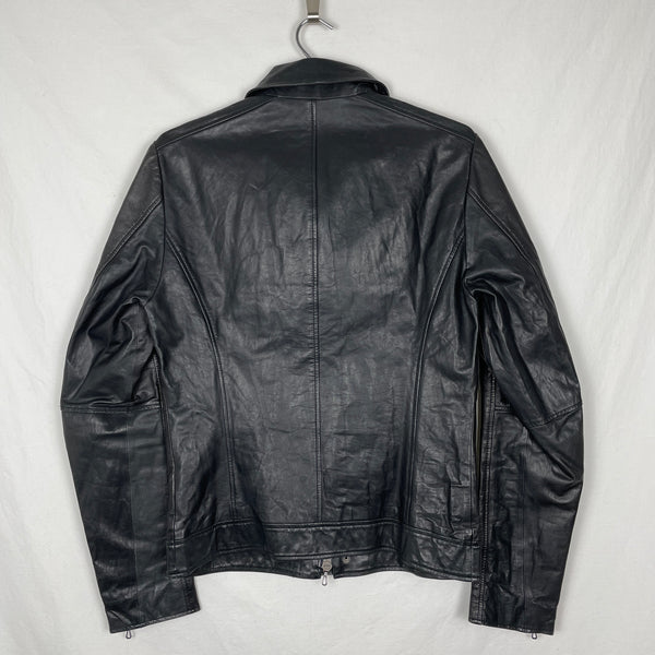 00s Shellac Leather Zip Jacket