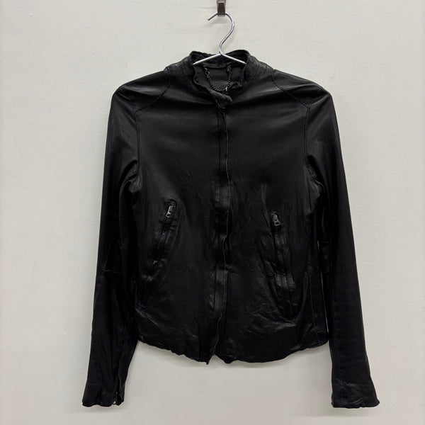 00s Sisii Leather Motorcycle Jacket