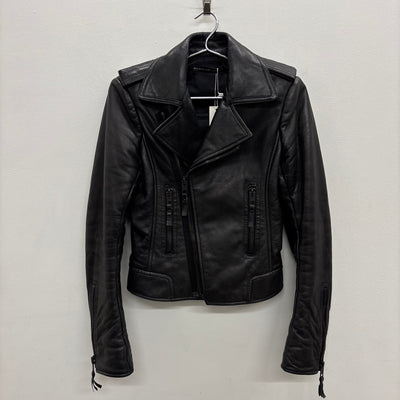 FW12 Balenciaga By Nicholas Ghesquiere Leather Moto Jacket (Black Zipper)