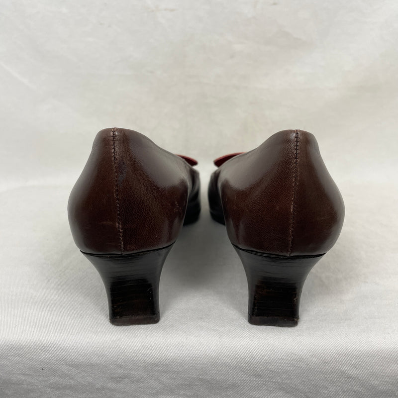 Prada Square Toe Kitten Heels