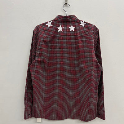 Givenchy By Riccardo Tisci Long Sleeve Star Button Down Shirt