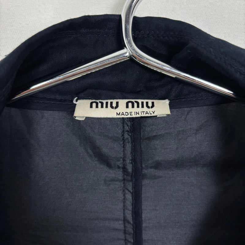 Miu Miu Pedal Ruffle Blouse