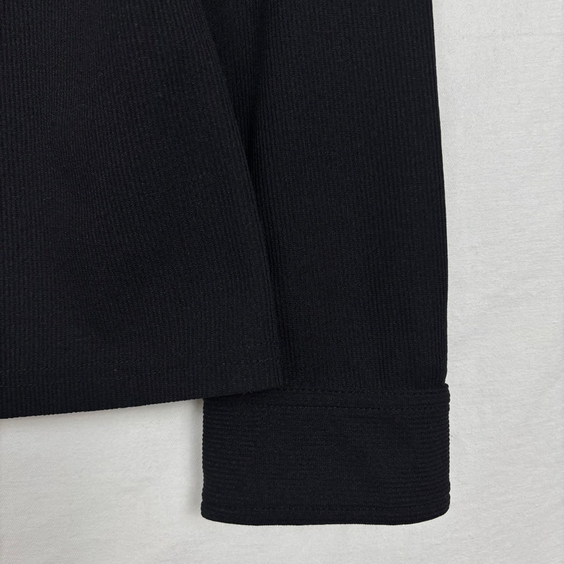 00s Miu Miu Ribbed Button Up Blouse