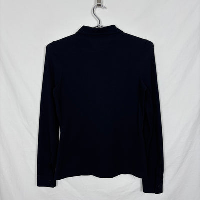 00s Miu Miu Ribbed Button Up Blouse