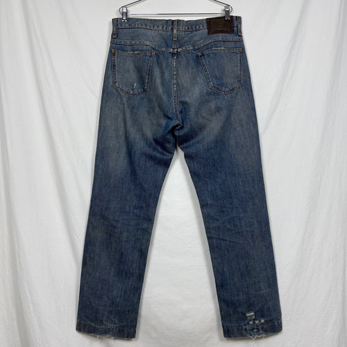 00s Dolce&Gabbana Coloured Stitch Dark Wash Relaxed Jeans