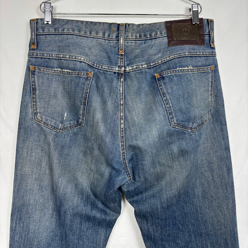 00s Dolce&Gabbana Coloured Stitch Dark Wash Relaxed Jeans
