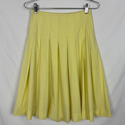 90s Miu Miu Pleated Summer Midi Skirt