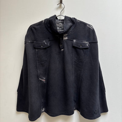 Diesel Industry Distressed Cape Grey Poncho