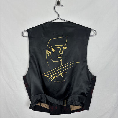 00s Jean Paul Gaultier Classique Back Printed Patterned Vest