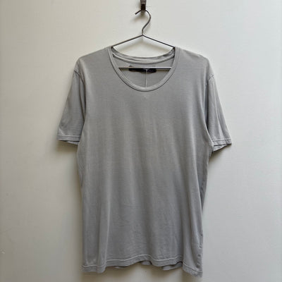 Robert Geller Round Neck Light Grey T-Shirt