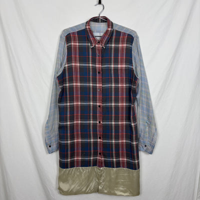 SS13 Dries Van Noten Plaid Blouse Dress