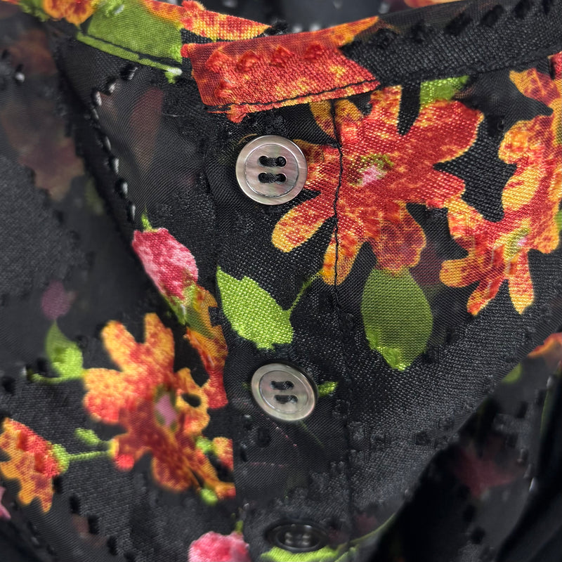 Junya Watanabe Ruched Floral Blouse