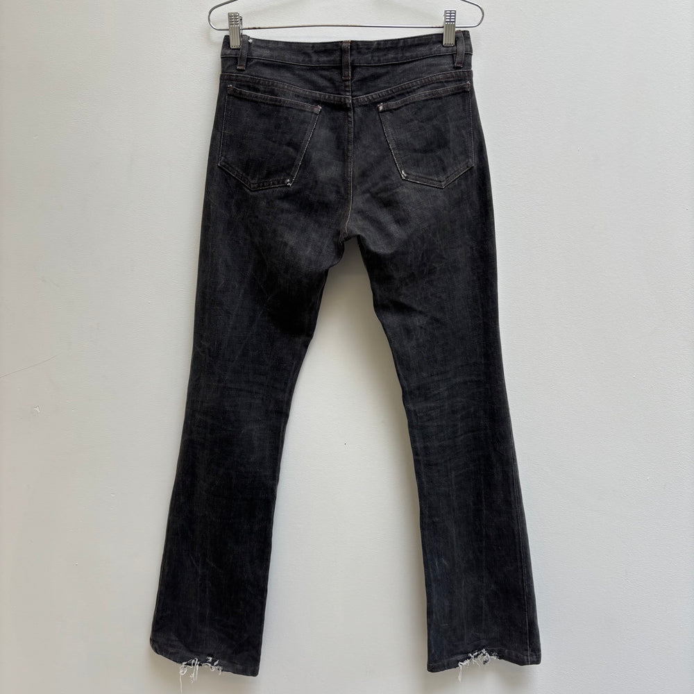 RipVanWinkle Fade Black Flared Denim