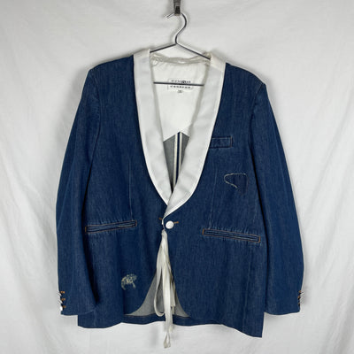 SS20 Maison Margiela MM6 Shawl Lapel Docking Blazer