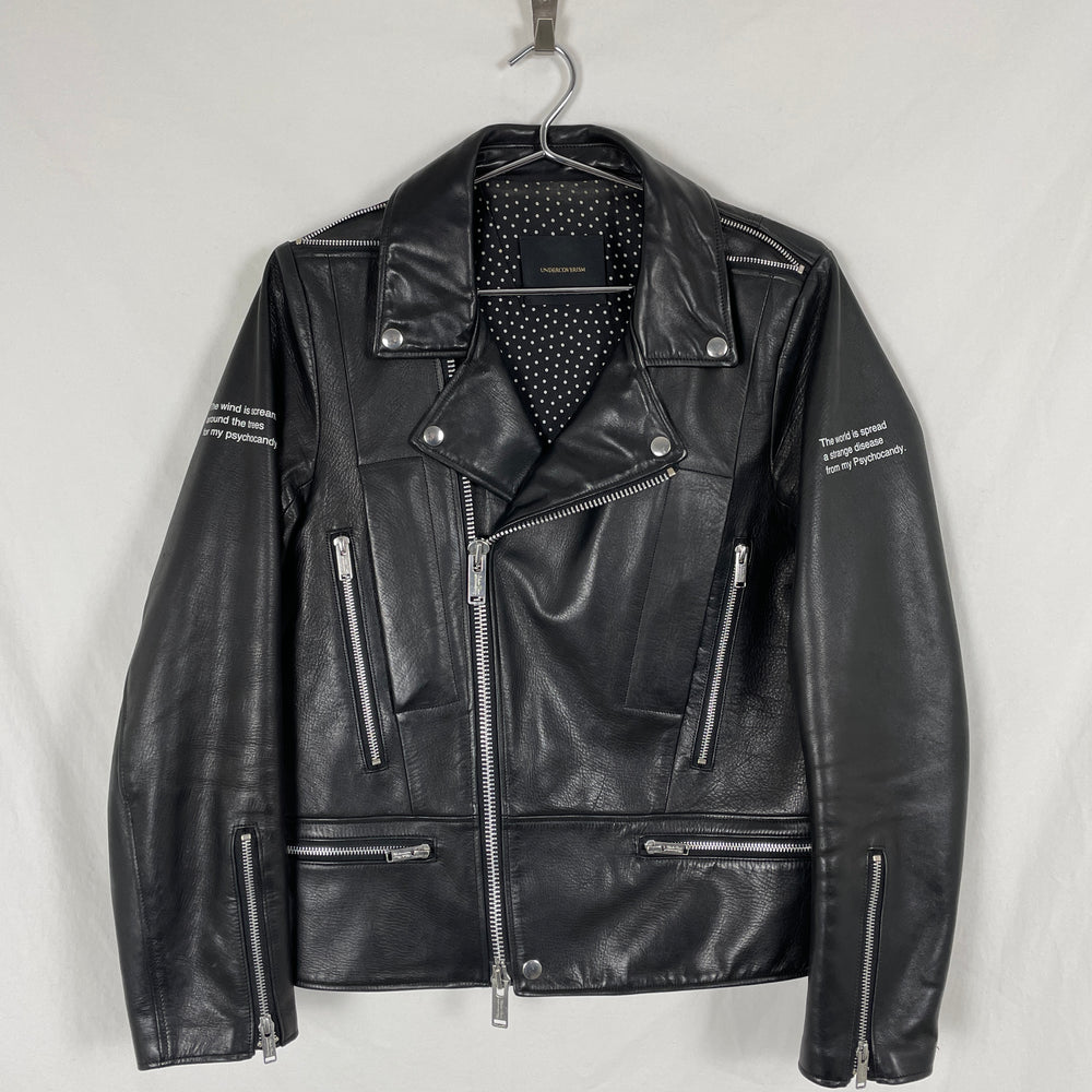 SS14 Undercover “Psychocandy” Biker Leather Jacket