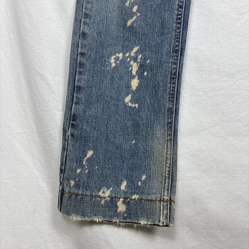 00s Dolce & Gabbana Spotted Distressed Light Wash Jeans