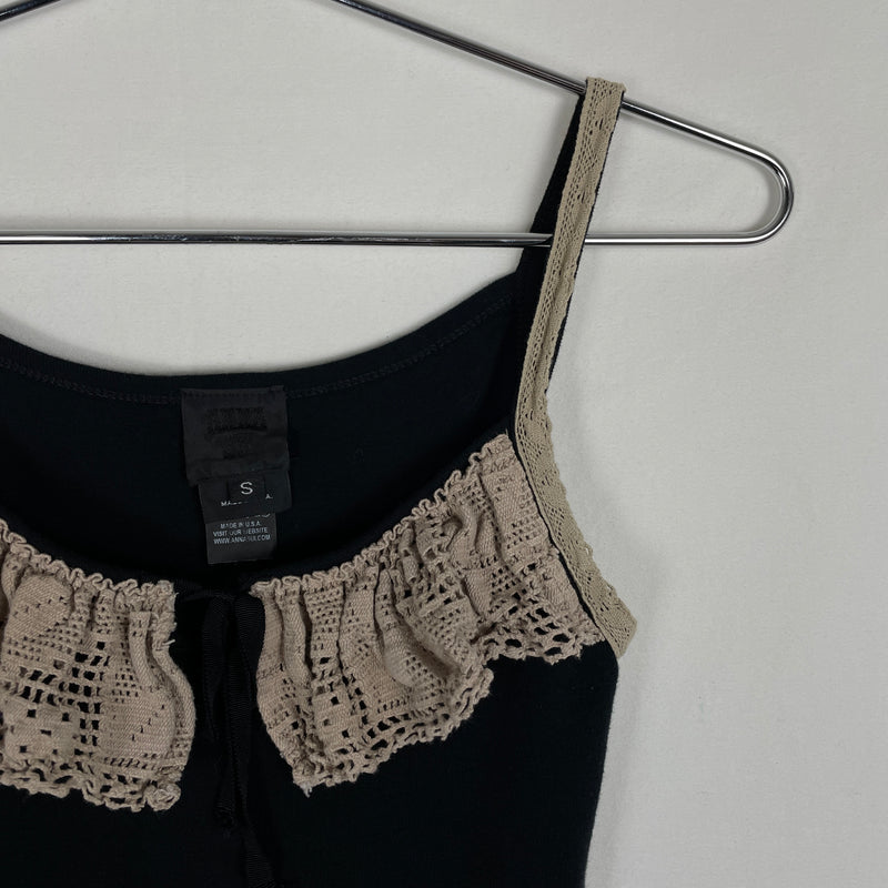 Anna Sui Lace Frill Tanktop