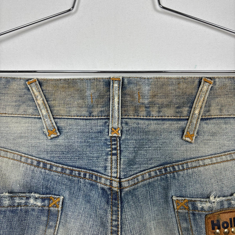 00s Dolce & Gabbana Spotted Distressed Light Wash Jeans
