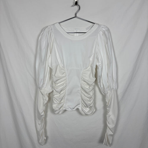 Anne Fontain Ruched Longsleeve Blouse
