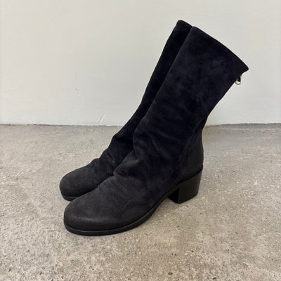 Elena Iachi Suede Leather Heeled Boots