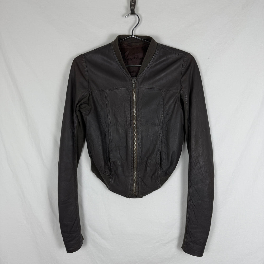 SS12 Rick Owens Cropped Bomber Jacket